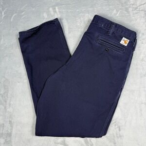 Carhartt Men's FR Flame Resistant‎ Navy Blue Work Pants Size 38x34